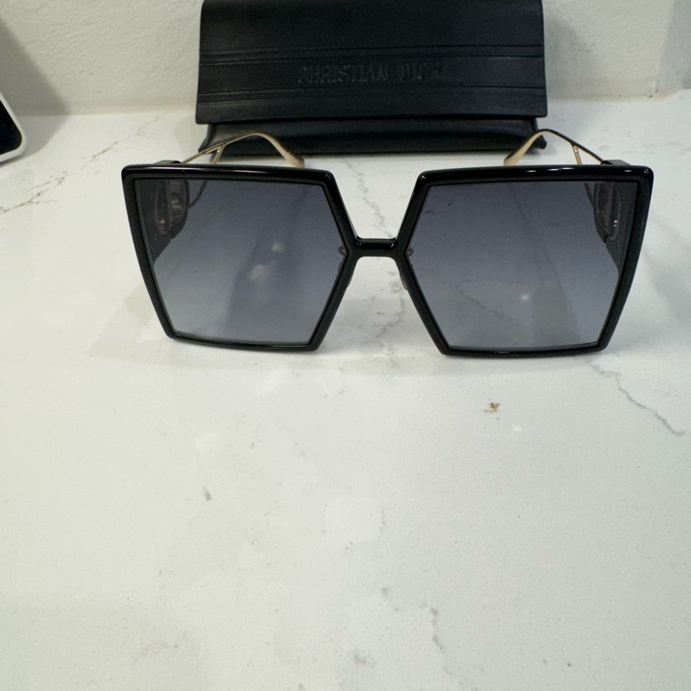 Dior Black Geometric Sunglasses
